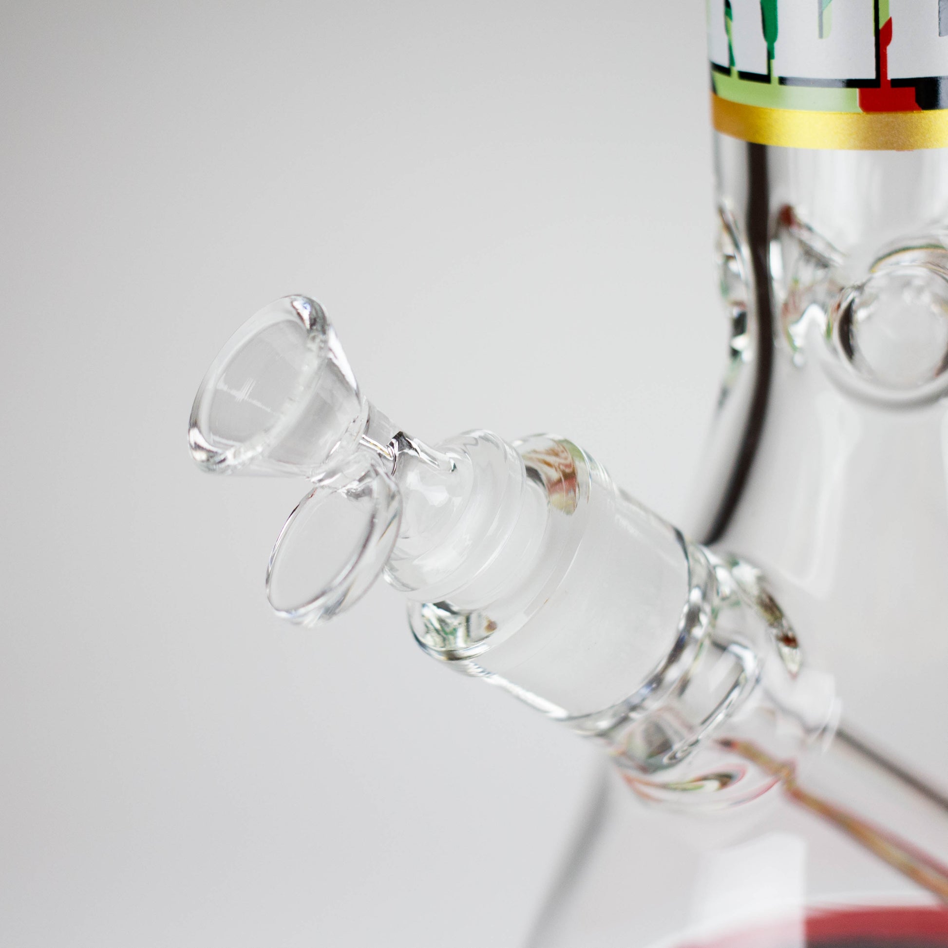 14" BM Design Glass Bong – 7mm Thick with Ice Catcher