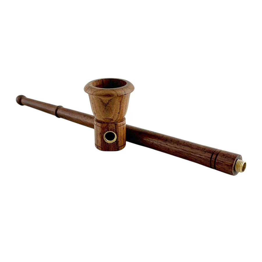 9" Wooden Pipe - Classic Long-Style Design - 2PCS