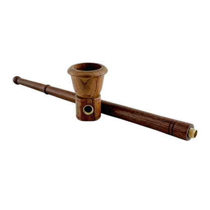 9" Wooden Pipe - Classic Long-Style Design - 2PCS