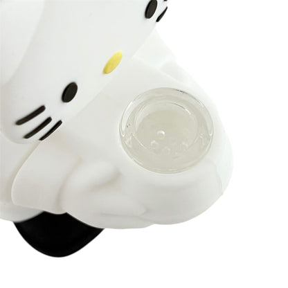 6" Silicone Kitty Water Pipe – Assorted Colors