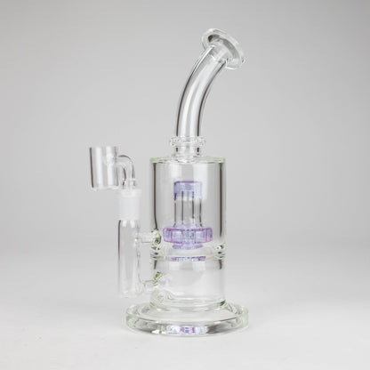 9" 2-in-1 Color accented Glass Dag Rig with Percolator showcasing sleek design and percolation features.