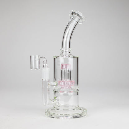 9" 2-in-1 Color accented Glass Dag Rig with Percolator featuring sleek design and percolation for efficient use.