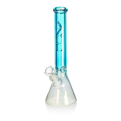 16" 9mm Blue Beaker Bong with Bowl and Downstem