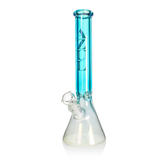 16" 9mm Blue Beaker Bong with Bowl and Downstem