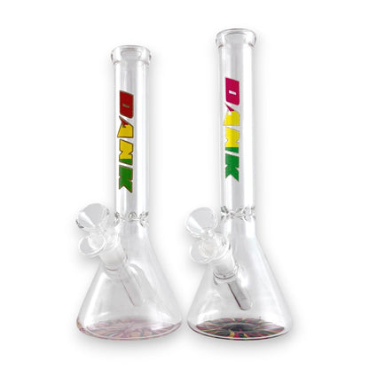 DANK | 10" 5mm Beaker Glass Bong - Hi Time