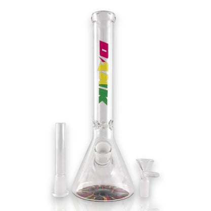 DANK | 10" 5mm Beaker Glass Bong - Hi Time