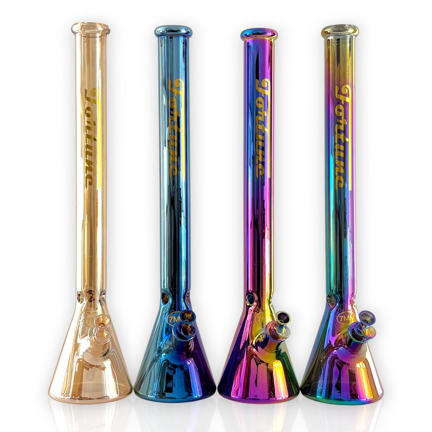 Fortune | 24" Electroplated 7MM Beaker Water Pipe - Hi Time