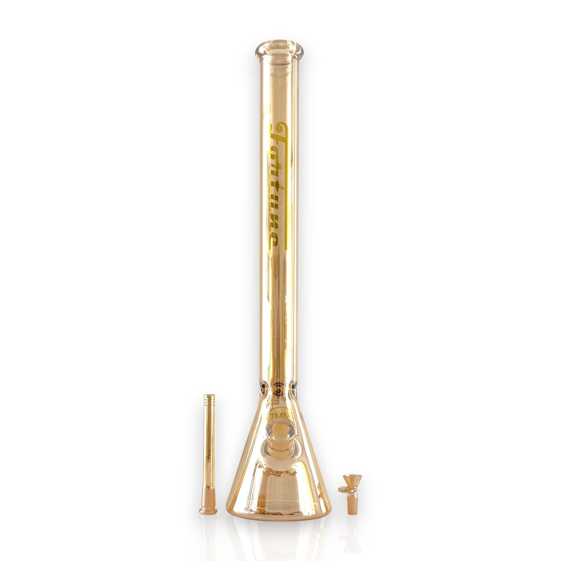 Fortune | 24" Electroplated 7MM Beaker Water Pipe - Hi Time