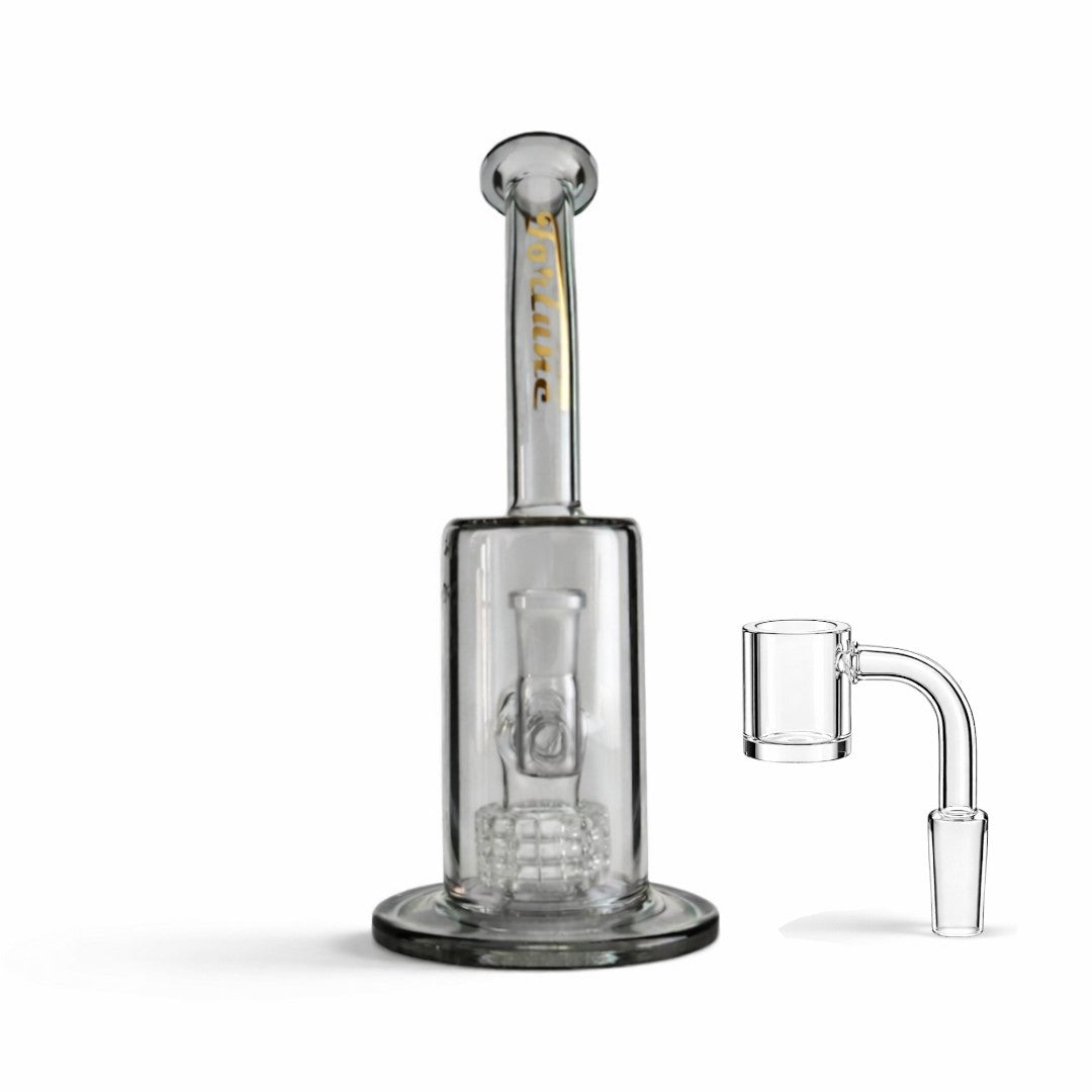 Fortune | 10" Matrix Perc Glass Dab Rig - Hi Time