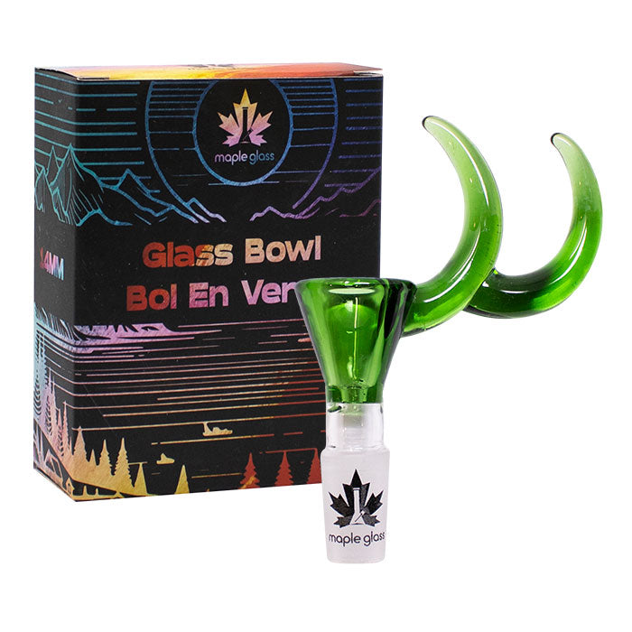 Maple Glass | Double Dizzy Horn Bowl 14mm - Hi Time