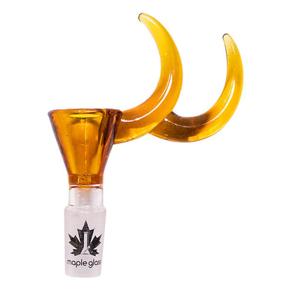 Maple Glass | Double Dizzy Horn Bowl 14mm - Hi Time