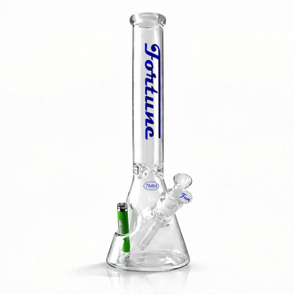 Fortune | 18" Beaker Bong – 7mm w/ Lighter Holder - Hi Time