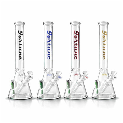 Fortune | 18" Beaker Bong – 7mm w/ Lighter Holder - Hi Time