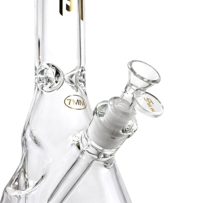 Fortune | 18" Beaker Bong – 7mm w/ Lighter Holder - Hi Time