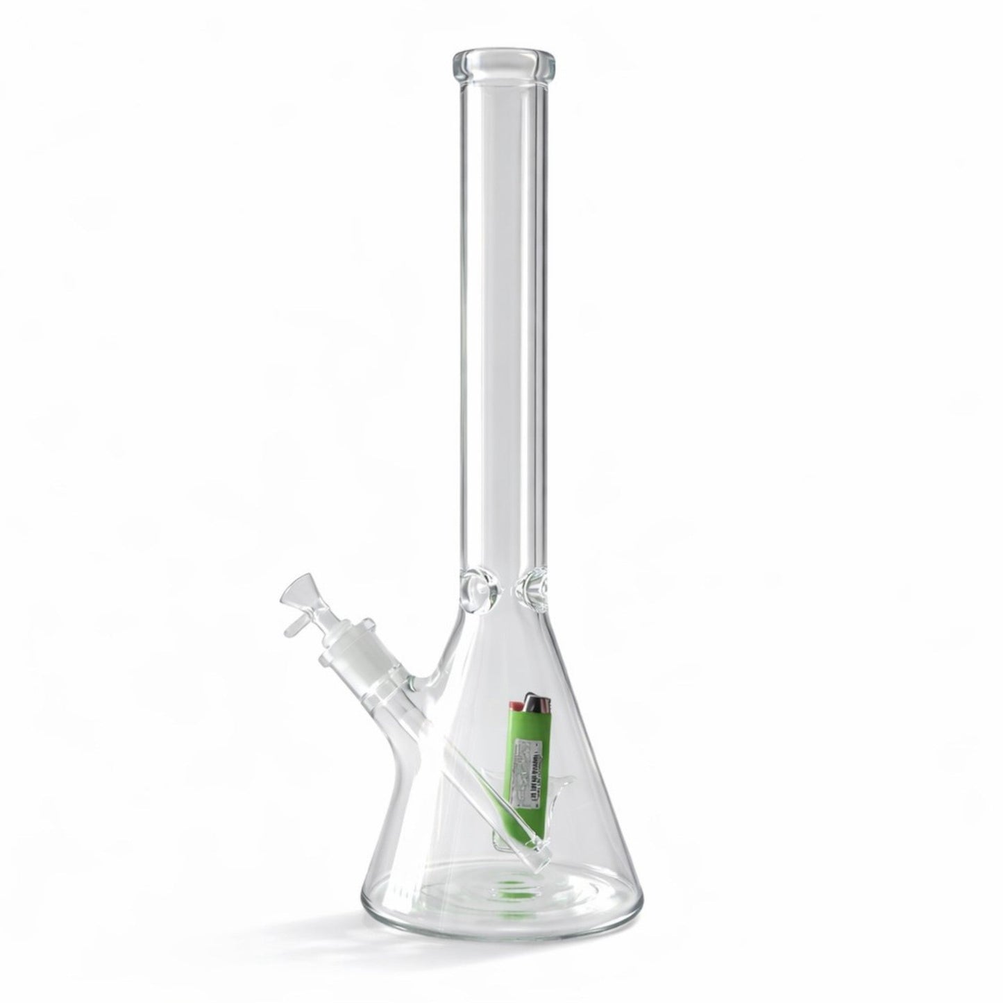 Fortune | 18" Beaker Bong – 7mm w/ Lighter Holder - Hi Time