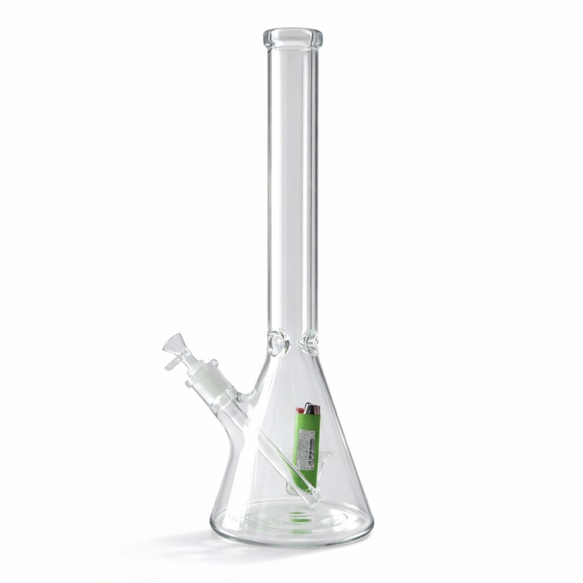 Fortune | 18" Beaker Bong – 7mm w/ Lighter Holder - Hi Time