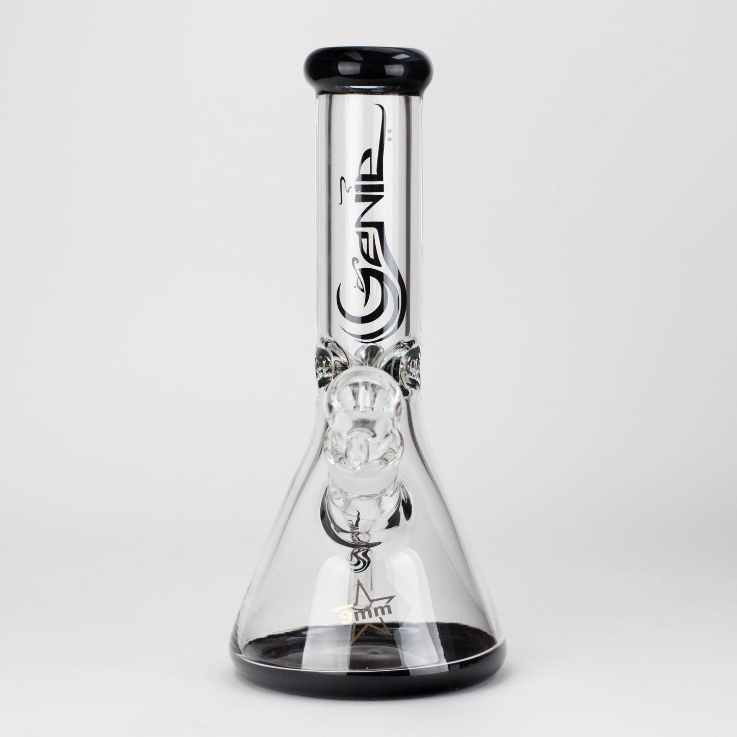 Genie | 12" Classic Beaker Bong – 9 mm Thick Clear Glass ( F7-001 ) - Hi Time