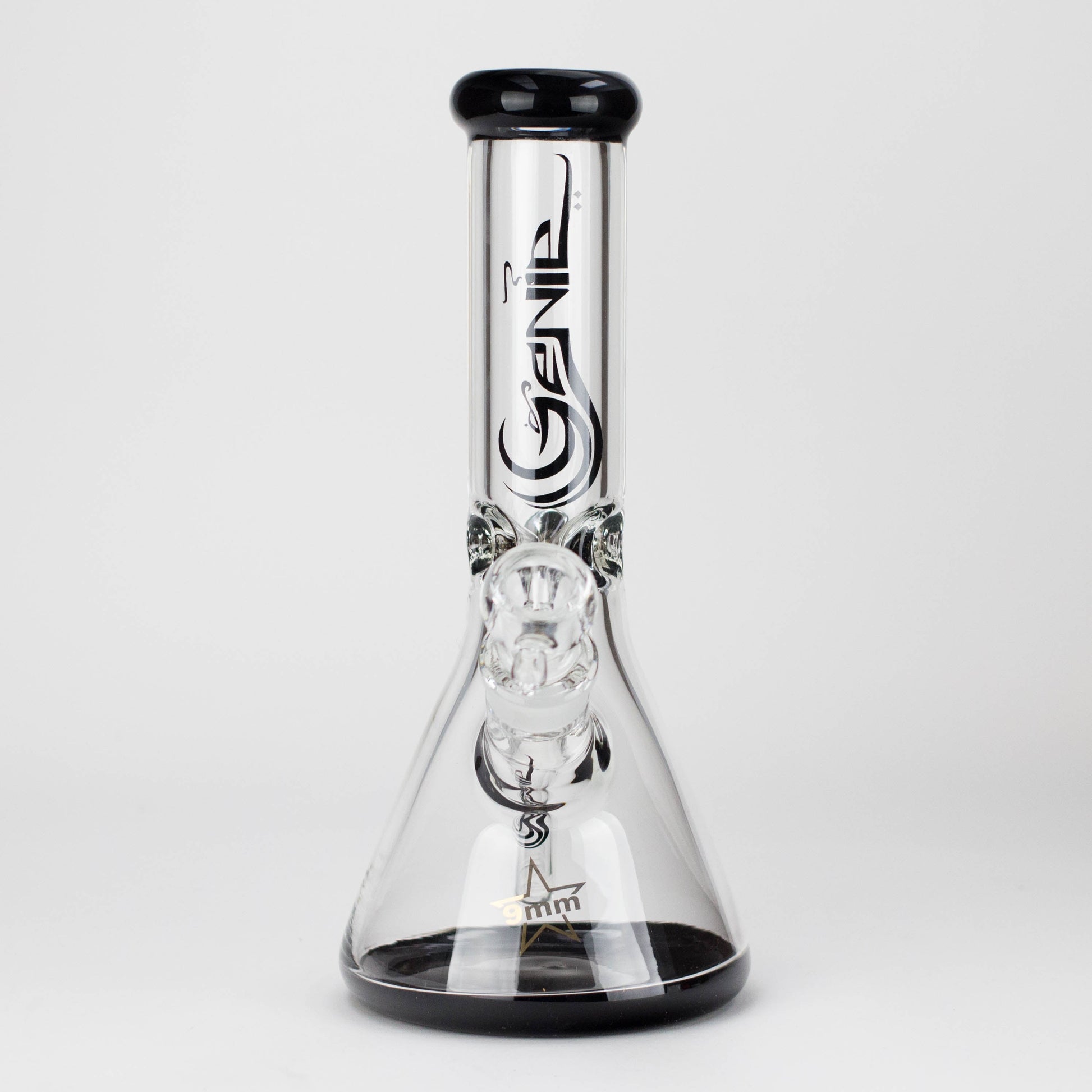Genie | 12" Classic Beaker Bong – 9 mm Thick Clear Glass ( F7-001 ) - Hi Time