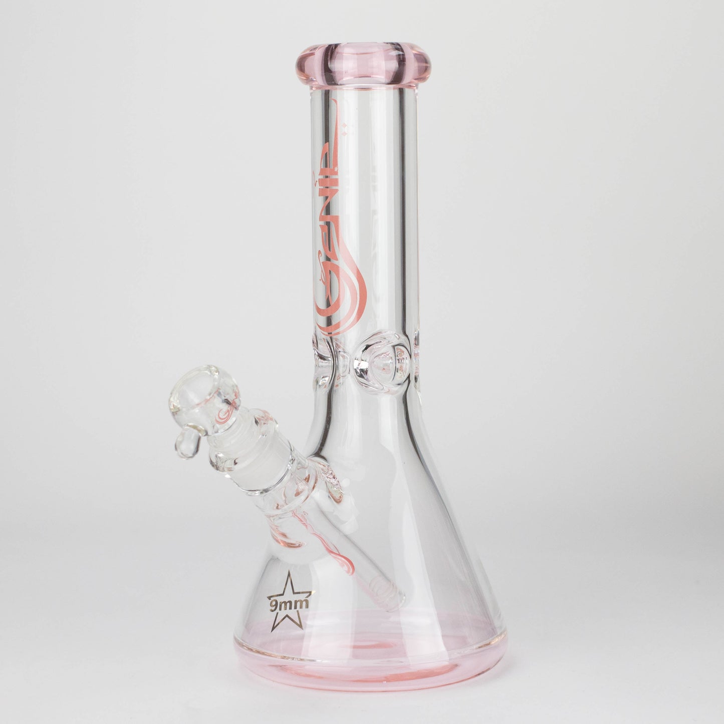 Genie | 12" Classic Beaker Bong – 9 mm Thick Clear Glass ( F7-001 ) - Hi Time