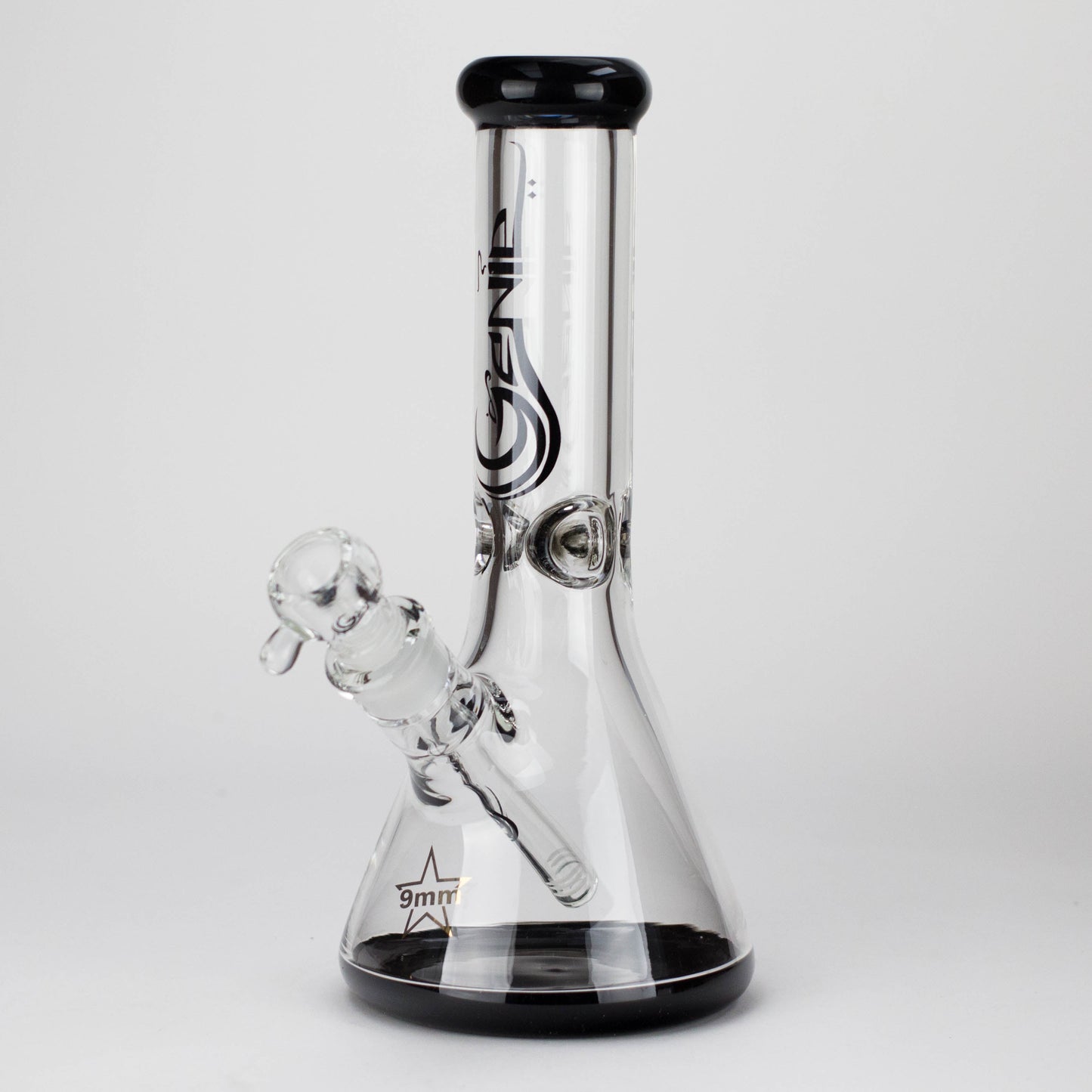 Genie | 12" Classic Beaker Bong – 9 mm Thick Clear Glass ( F7-001 ) - Hi Time