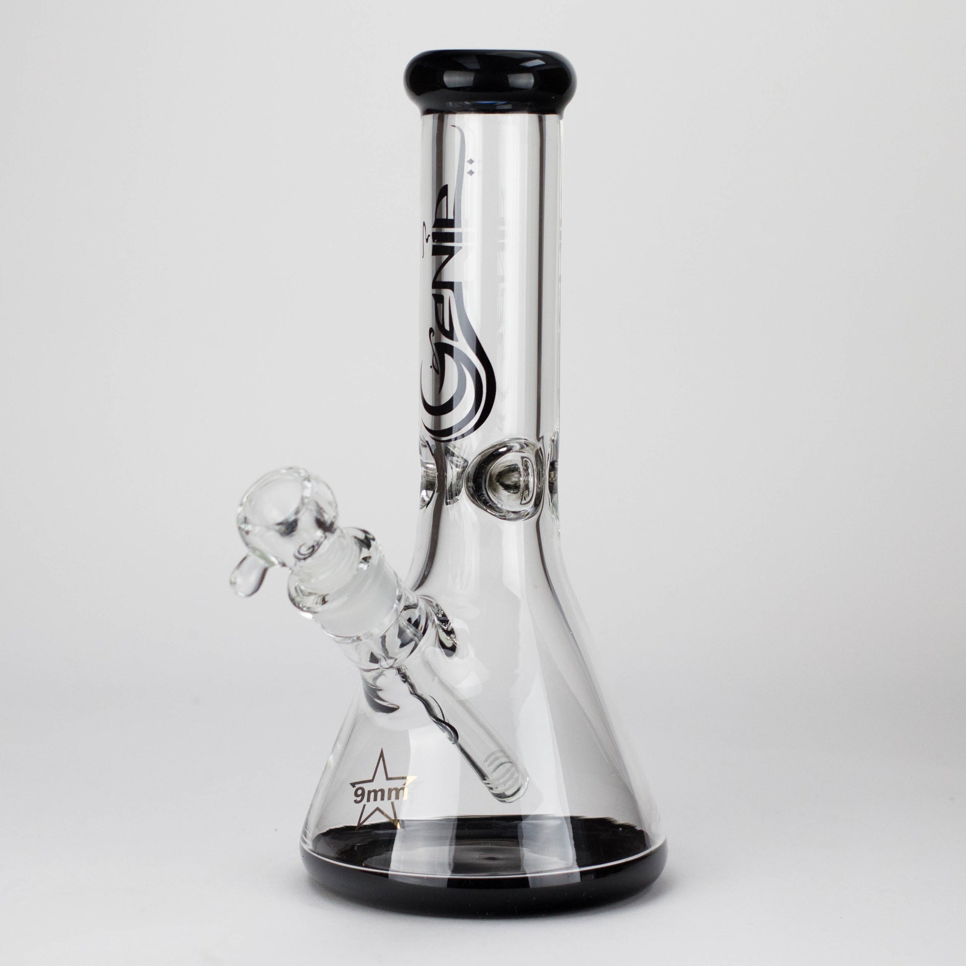 Genie | 12" Classic Beaker Bong – 9 mm Thick Clear Glass ( F7-001 ) - Hi Time