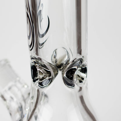 Genie | 12" Classic Beaker Bong – 9 mm Thick Clear Glass ( F7-001 ) - Hi Time