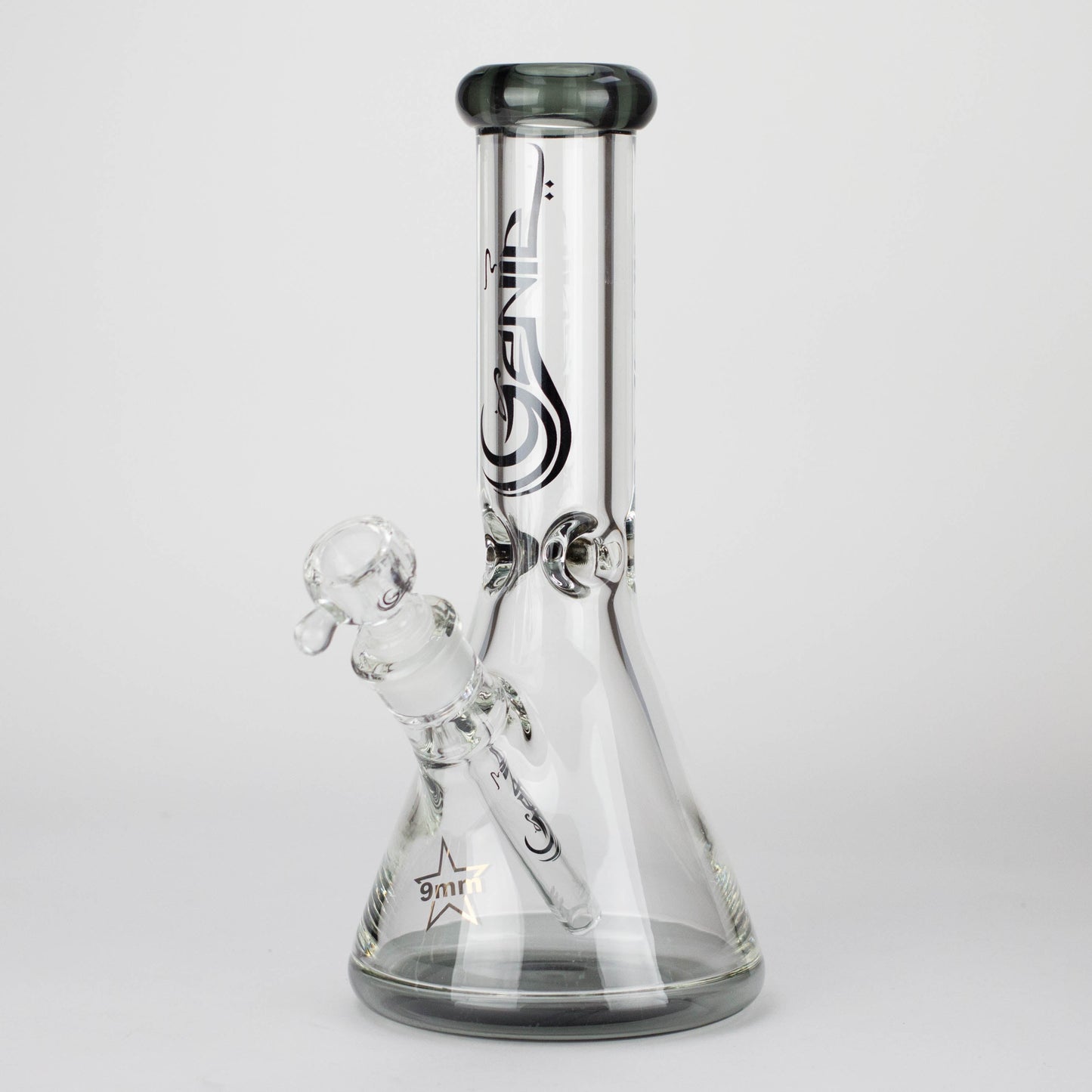 Genie | 12" Classic Beaker Bong – 9 mm Thick Clear Glass ( F7-001 ) - Hi Time