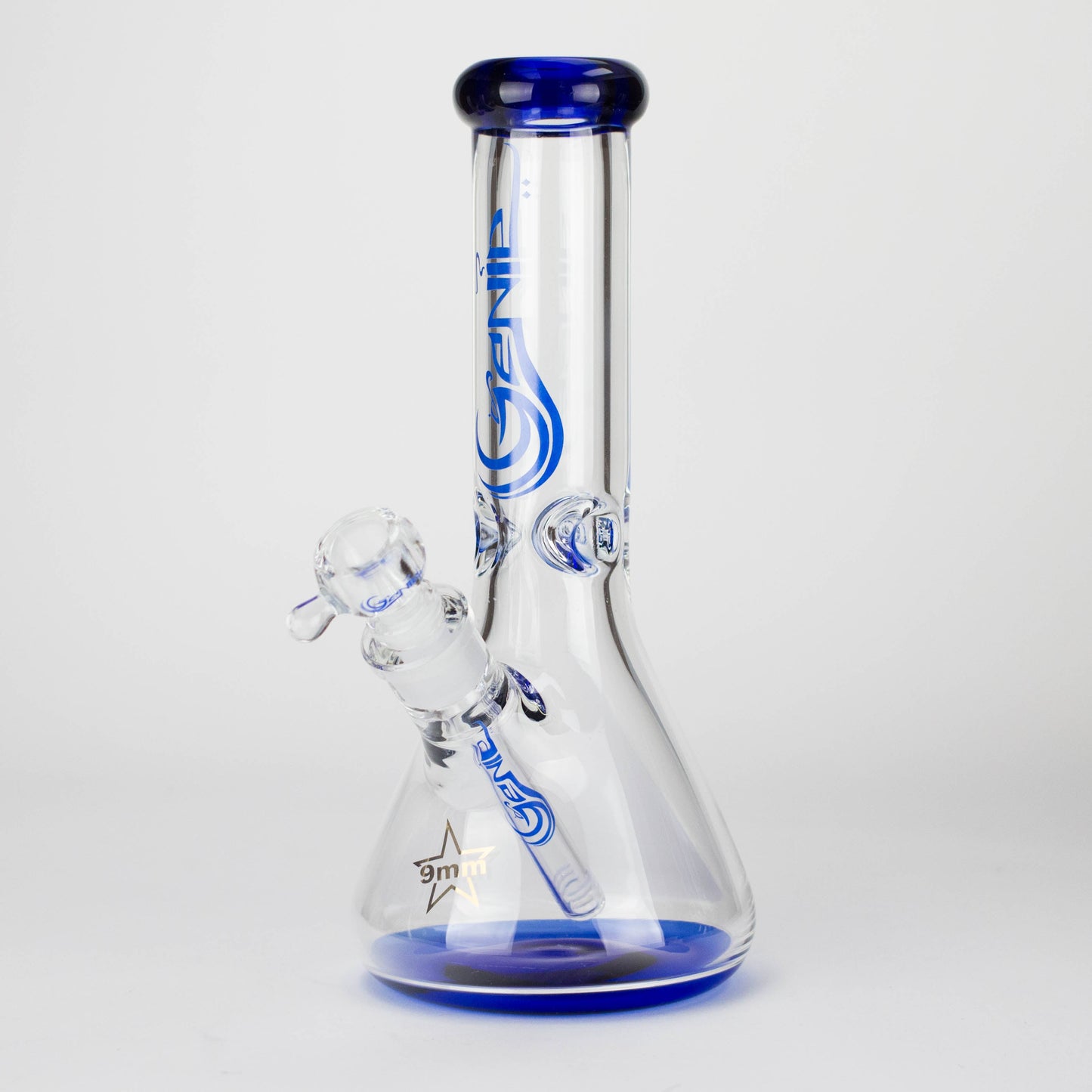 Genie | 12" Classic Beaker Bong – 9 mm Thick Clear Glass ( F7-001 ) - Hi Time
