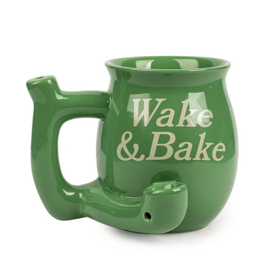 West Coast Gifts™ | Wake and Bake – Ceramic Mug Pipe [C246G]