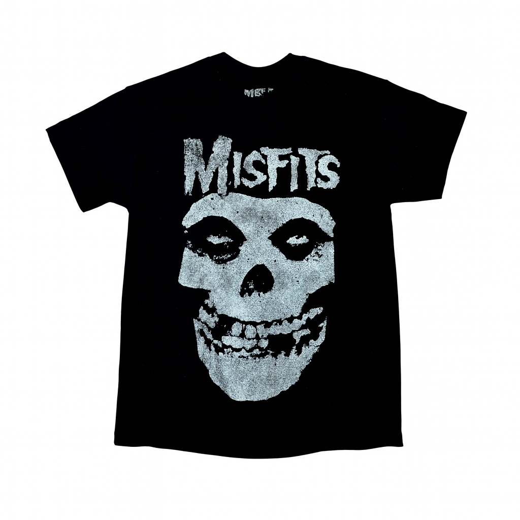 Misfits | “Classic Distressed Fiend Skull” Short Sleeve Unisex Black T-Shirt - Hi Time