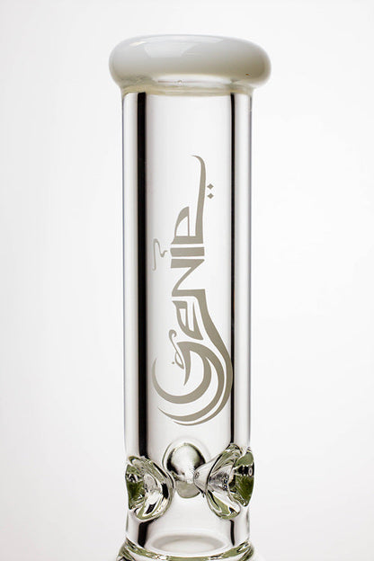 17.5" Genie 10-arm  9 mm colored bottom glass bong ( GE4180 )