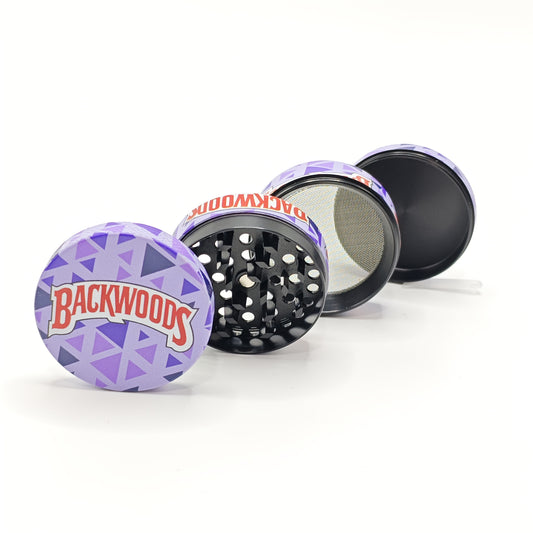 Metal Tobacco Grinder 50MM Four-Layer Round Mosaic Color Rotating Plastic Grinder, Can Grind Coffee, Grind Kitchen Spices, Household Gadgets