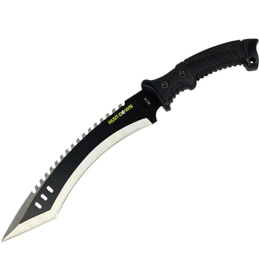16″ Hunt-Down Full Tang Hunting Knife with Black Rubber Handle [9279]