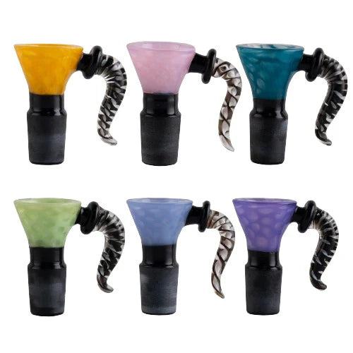 14mm Bowl With Horn And Black Joint – Assorted [BB07] / 1 pcs