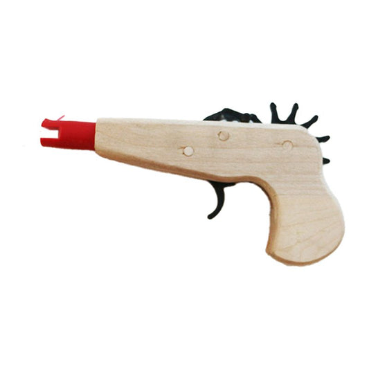 Wood rubber band gun wooden decoration, hand crafted [CD-4522]