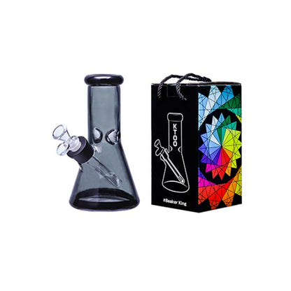 8" Soft glass beaker water bong [M08002]