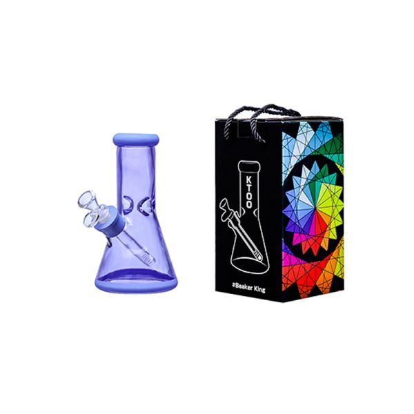 8" Soft glass beaker water bong [M08002]