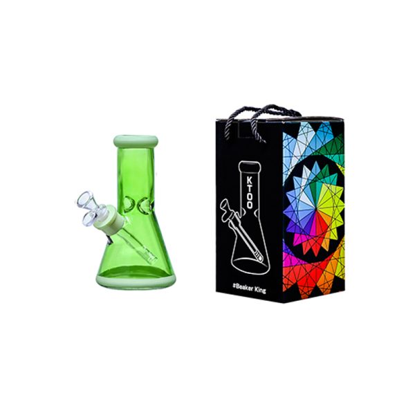 8" Soft glass beaker water bong [M08002]