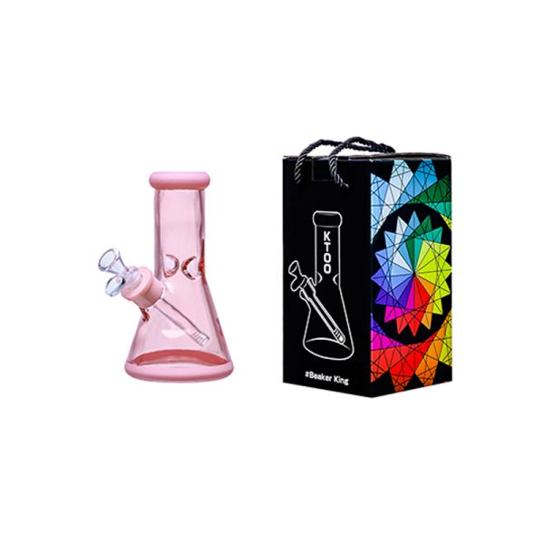 8" Soft glass beaker water bong [M08002]