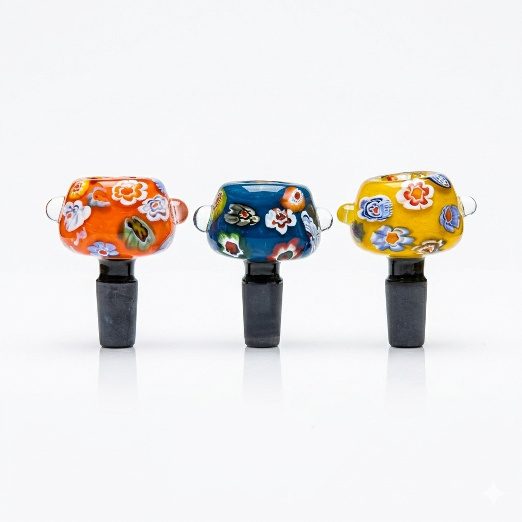 OG | 14mm Colourful Ghost Bowls – Assorted - Hi Time