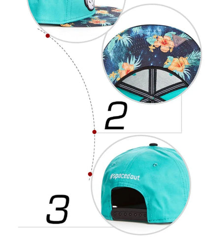 PANGKB Brand #spacedout Cap mint white mc trucker bone hip hop snapback hat men women adult outdoor casual sun baseball cap