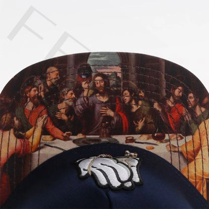 FEI M Fashion BREAK BREAD CLASSIC Adjustable Snapback Cap Pray Last Supper Baseball Cap Outdoor Adult Casual Sports Sun Hat 8