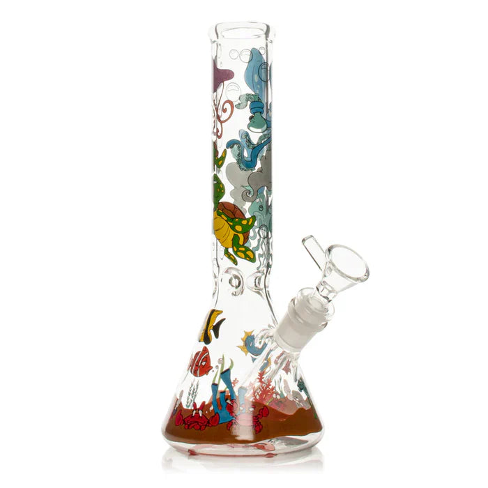 Red Eye Glass® | 10" Reefer Madness Beaker (REG209) - Hi Time