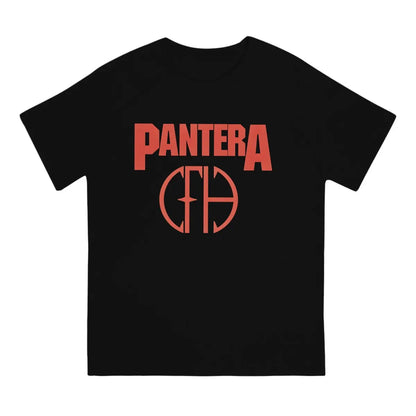 Pantera Newest TShirt for Men The Most Popular Band From Texas Round Neck Pure Cotton T Shirt Personalize Clothes Streetwear