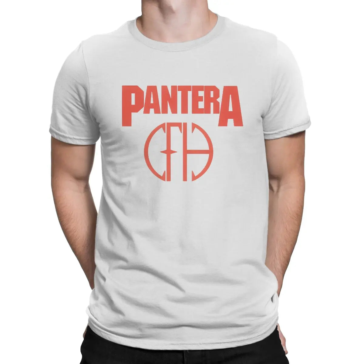 Pantera Newest TShirt for Men The Most Popular Band From Texas Round Neck Pure Cotton T Shirt Personalize Clothes Streetwear