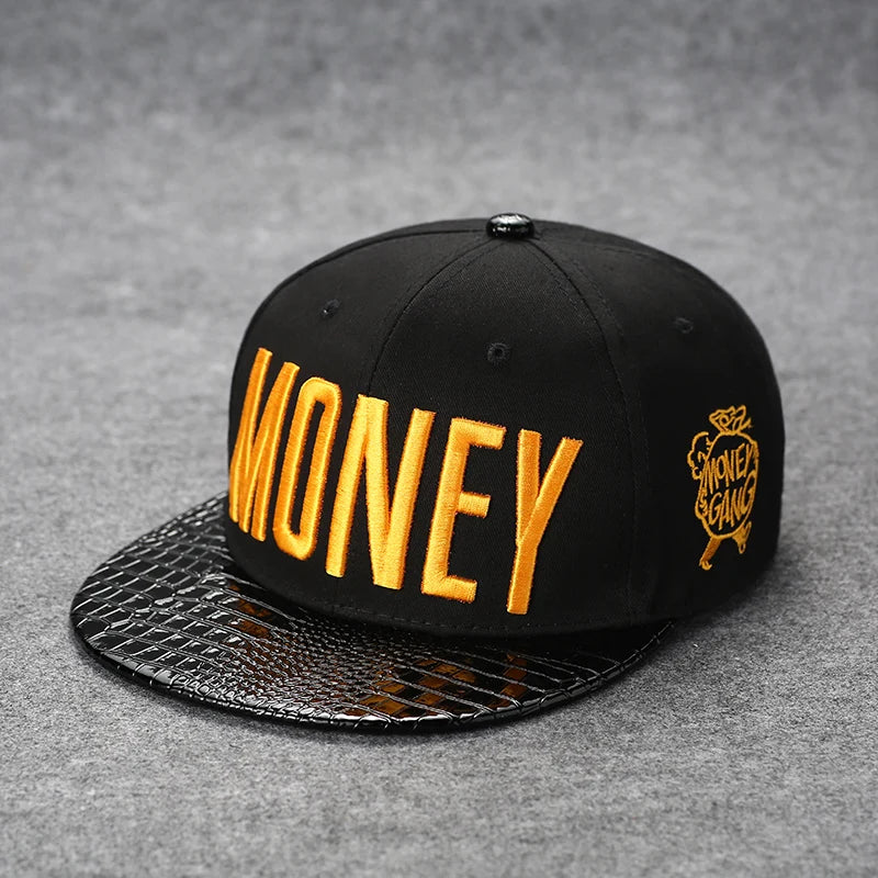 New Men's Letter Embroidery Tide All-match Flat Brim Baseball Cap Ladies Summer Hip-hop Hat Outdoor Shade Adjustable Peaked Caps