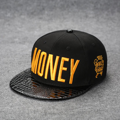 New Men's Letter Embroidery Tide All-match Flat Brim Baseball Cap Ladies Summer Hip-hop Hat Outdoor Shade Adjustable Peaked Caps