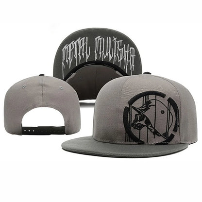 Metal Mulisha Men Women Baseball Cap Skull Embroidery Outdoor Sport Snapback Hip Hop Sun Visor Fashion Unisex Flat brim Hat H001