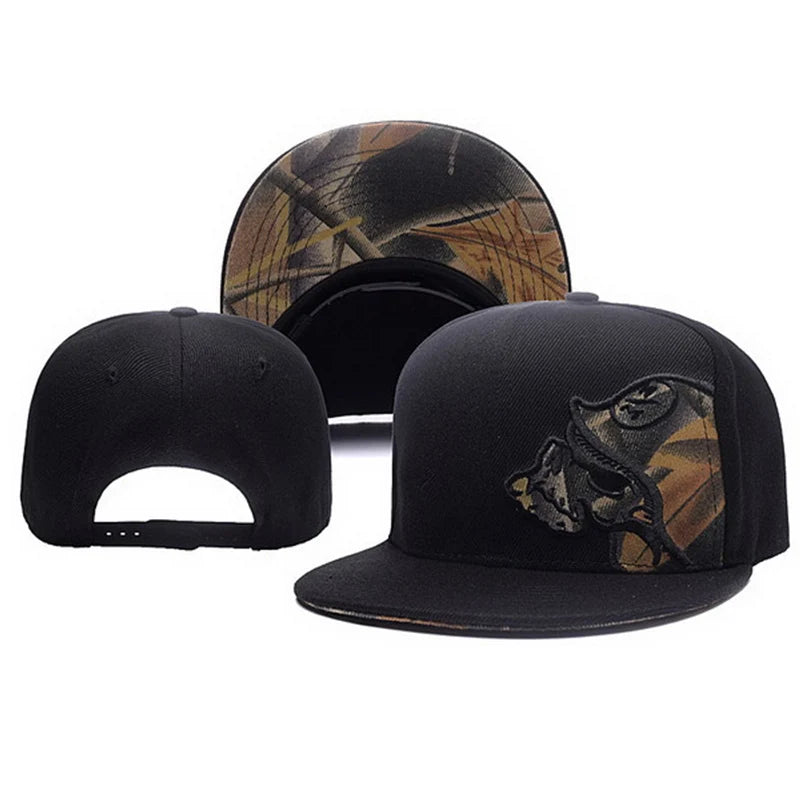 Metal Mulisha Men Women Baseball Cap Skull Embroidery Outdoor Sport Snapback Hip Hop Sun Visor Fashion Unisex Flat brim Hat H001