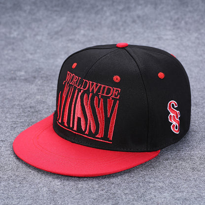 New Men's Letter Embroidery Tide All-match Flat Brim Baseball Cap Ladies Summer Hip-hop Hat Outdoor Shade Adjustable Peaked Caps
